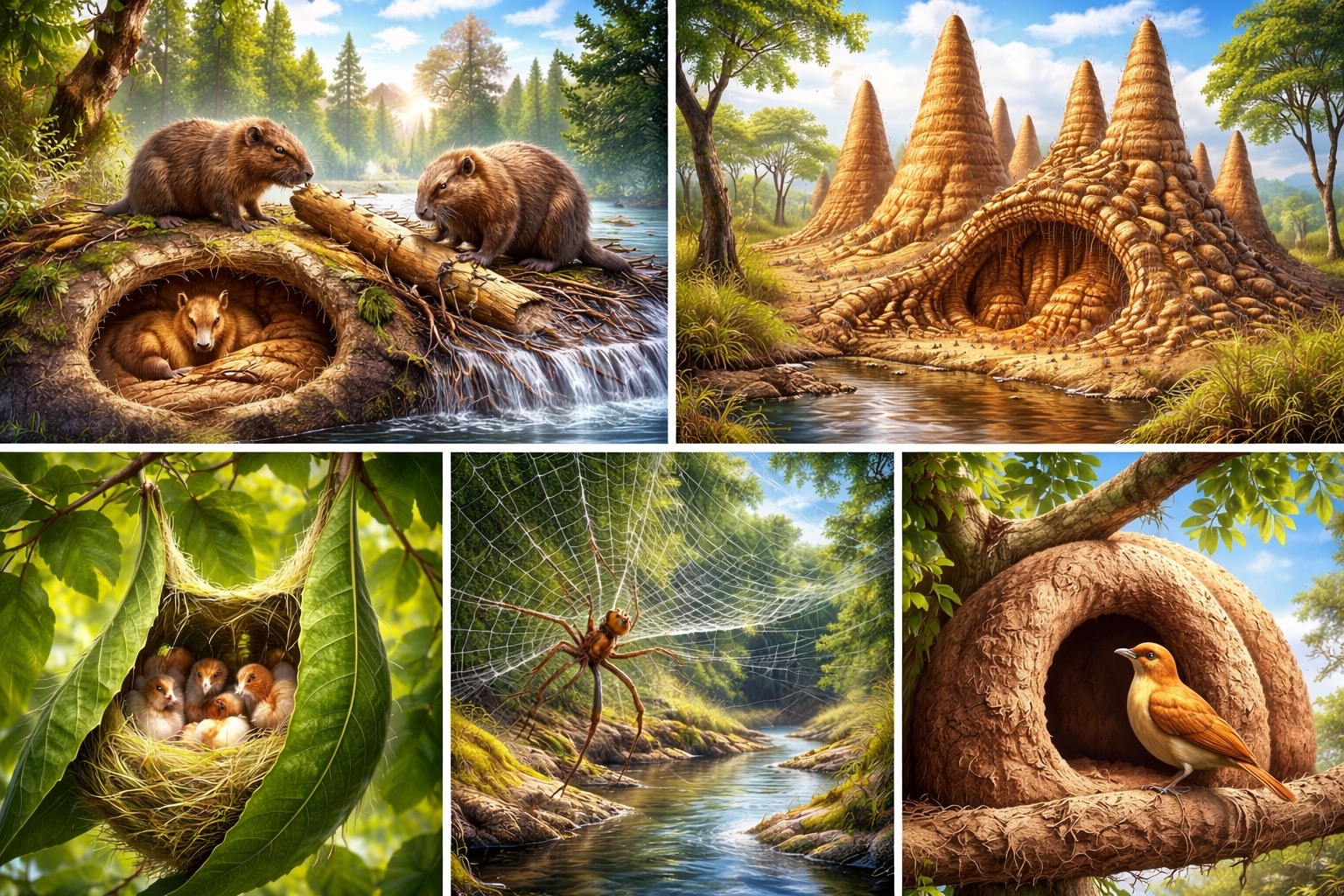 Хайваннар төзелеше: кем иң оста архитектор?