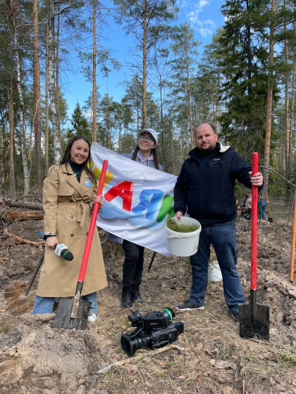 "ШАЯН ТВ" каналы агачлар утыртты