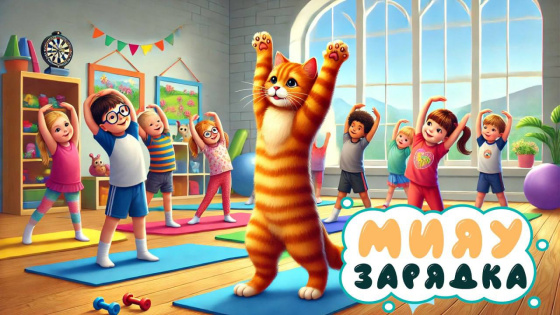 Мәче белән зарядка ясыйбыз!