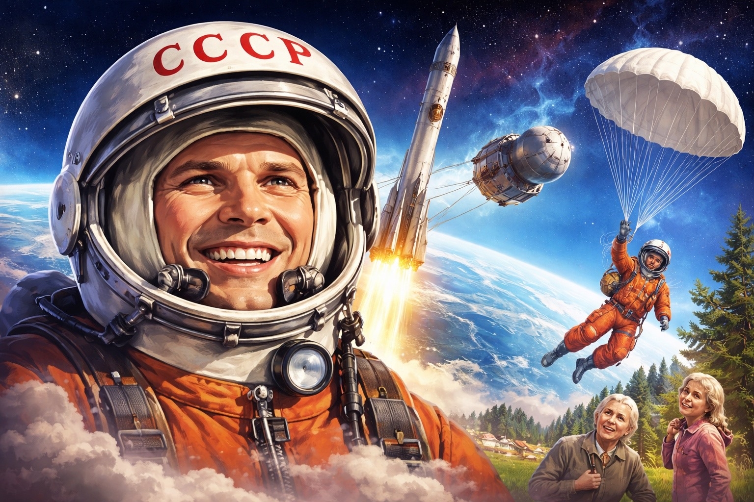 Гагаринның 108 минуты: дөньяны шаккатырган галәмгә беренче очыш