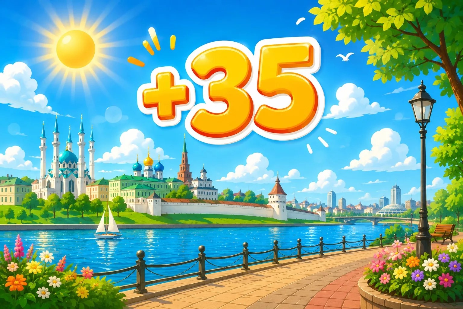 Казанны ял көннәрендә эссе һава торышы көтә: +32 градуска кадәр җылыта